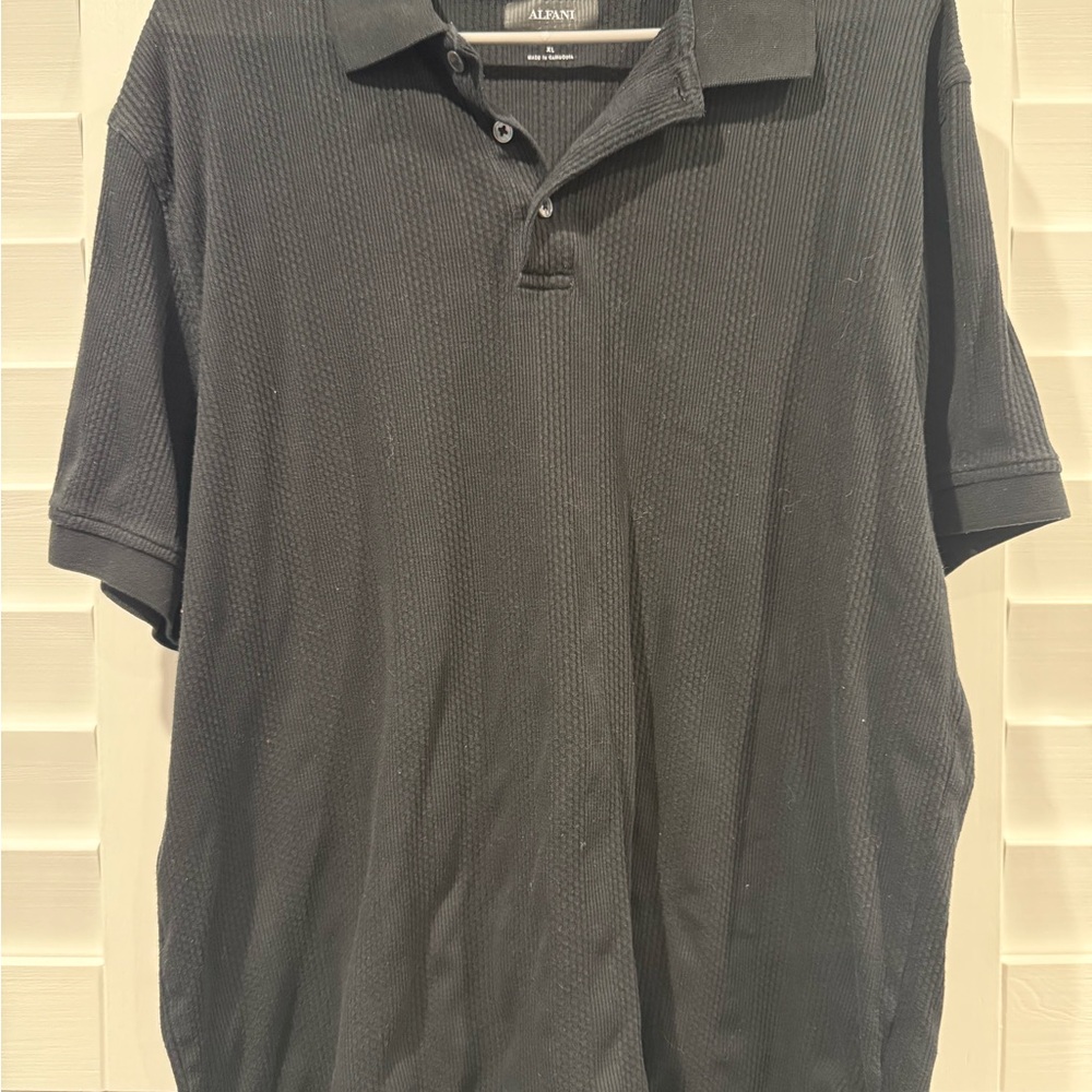 Alfani Men's Black Polo Shirt